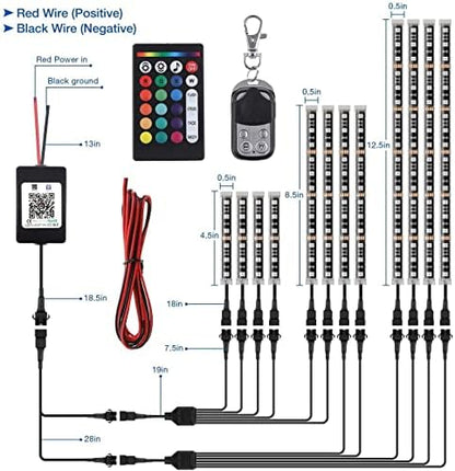 LED Bluetooth Lights for Bike and Car